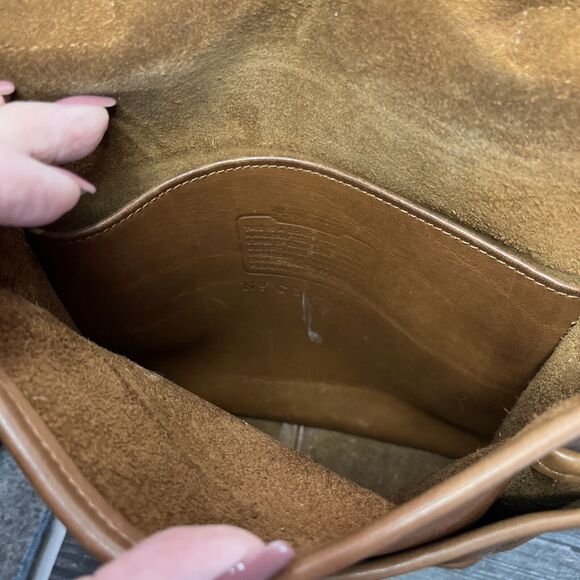 Vintage Coach Brown Leather Messenger Bag C6L5130. (MN) - Picture 10 of 16